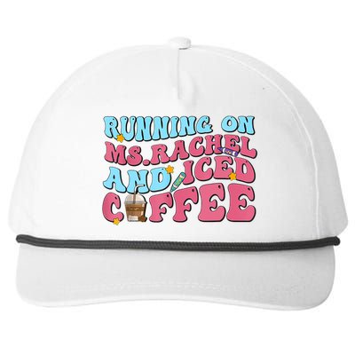 Running On Ms.rachel And Iced Coffee Snapback Five-Panel Rope Hat