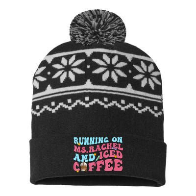 Running On Ms.rachel And Iced Coffee USA-Made Snowflake Beanie