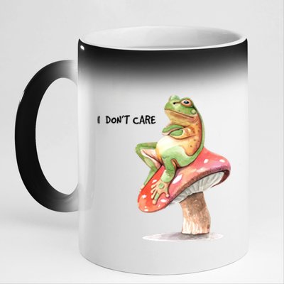 Rog On Mushroom 11oz Black Color Changing Mug