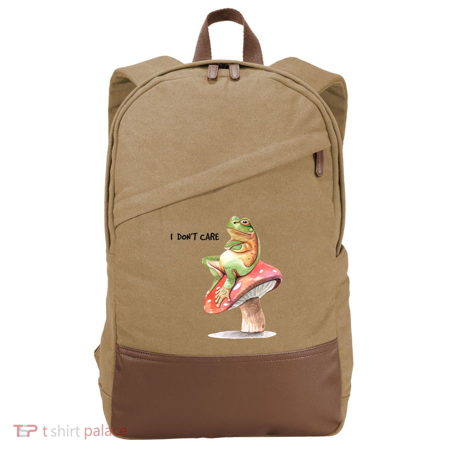 Rog On Mushroom Cotton Canvas Backpack