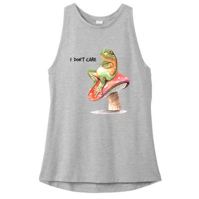 Rog On Mushroom Ladies PosiCharge Tri-Blend Wicking Tank