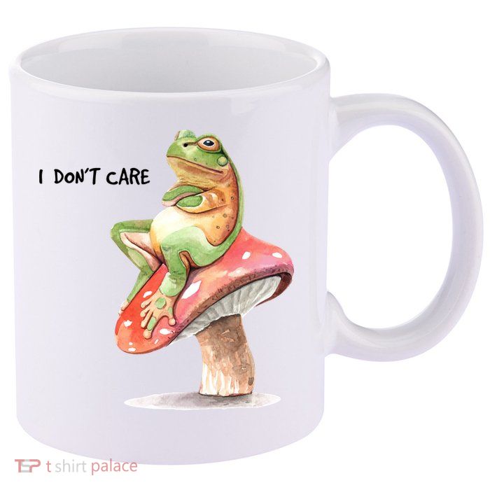 Rog On Mushroom 11oz C Handle Ceramic Mug