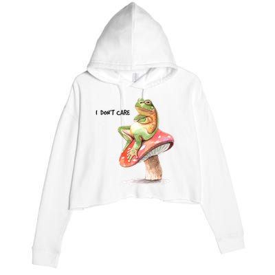 Rog On Mushroom Crop Fleece Hoodie