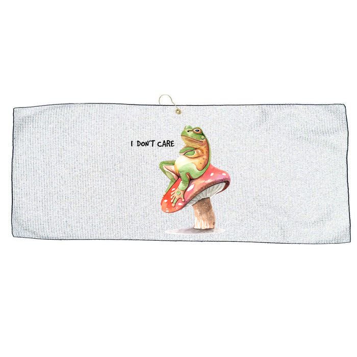 Rog On Mushroom Large Microfiber Waffle Golf Towel