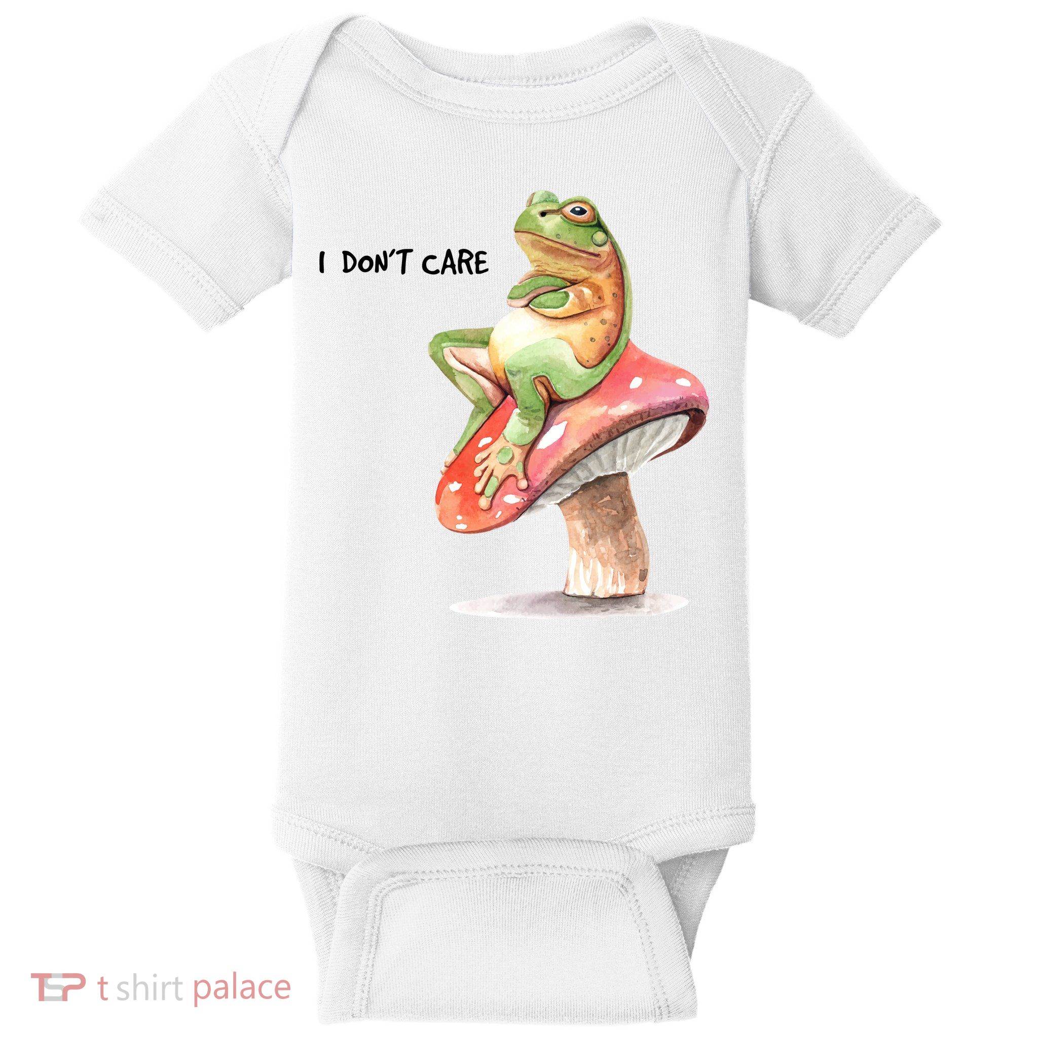 Rog On Mushroom Baby Bodysuit