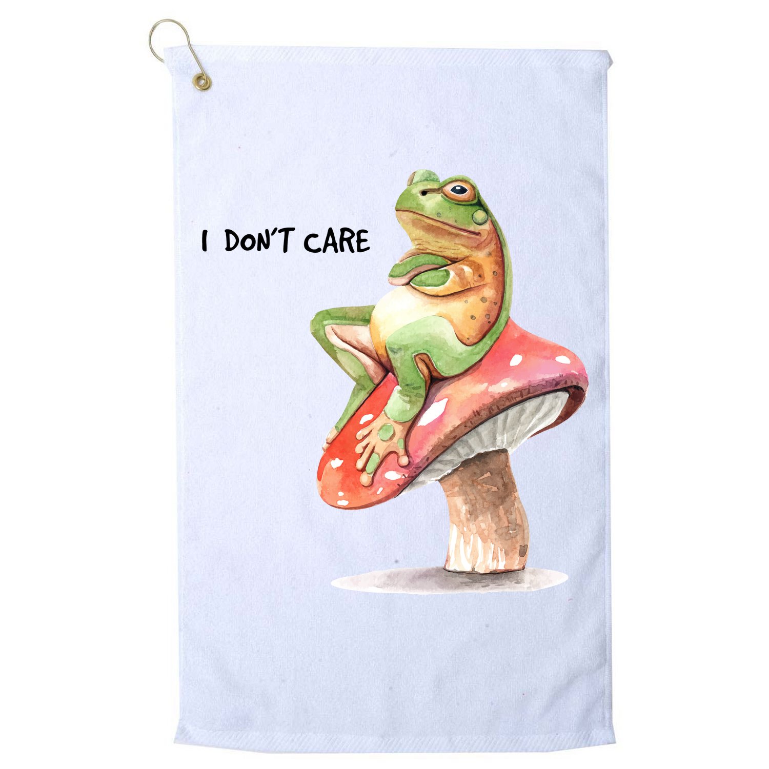 Rog On Mushroom Golf Towel