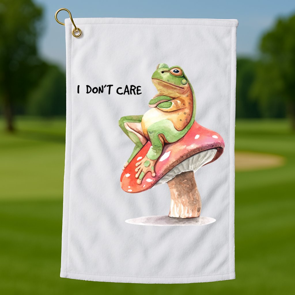 Rog On Mushroom Golf Towel