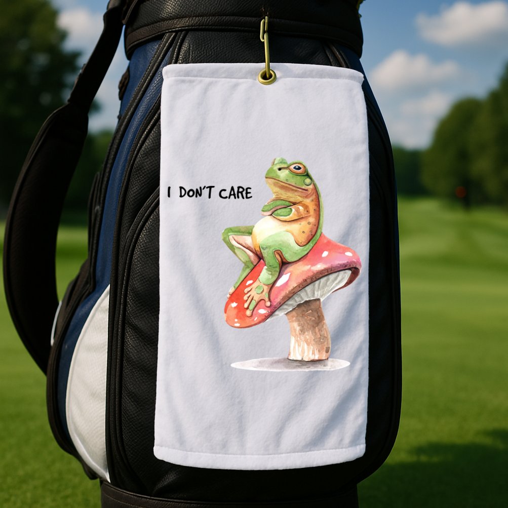 Rog On Mushroom Golf Towel