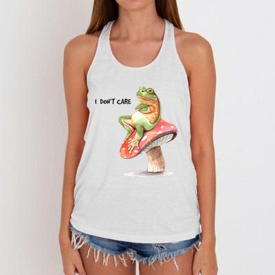 Rog On Mushroom Women's Knotted Racerback Tank