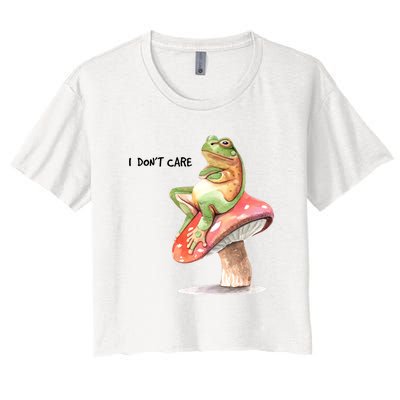 Rog On Mushroom Women's Crop Top Tee