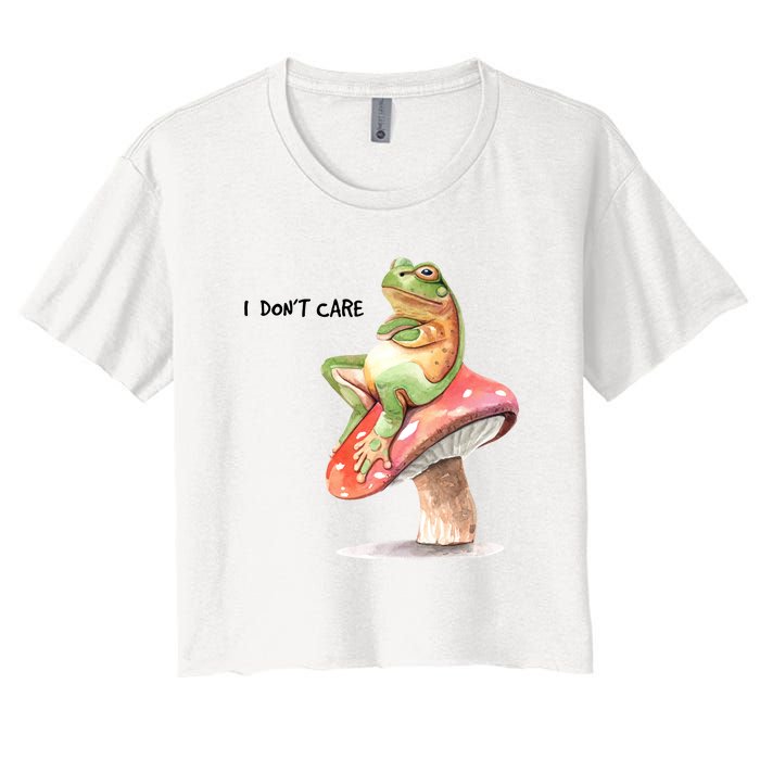 Rog On Mushroom Women's Crop Top Tee