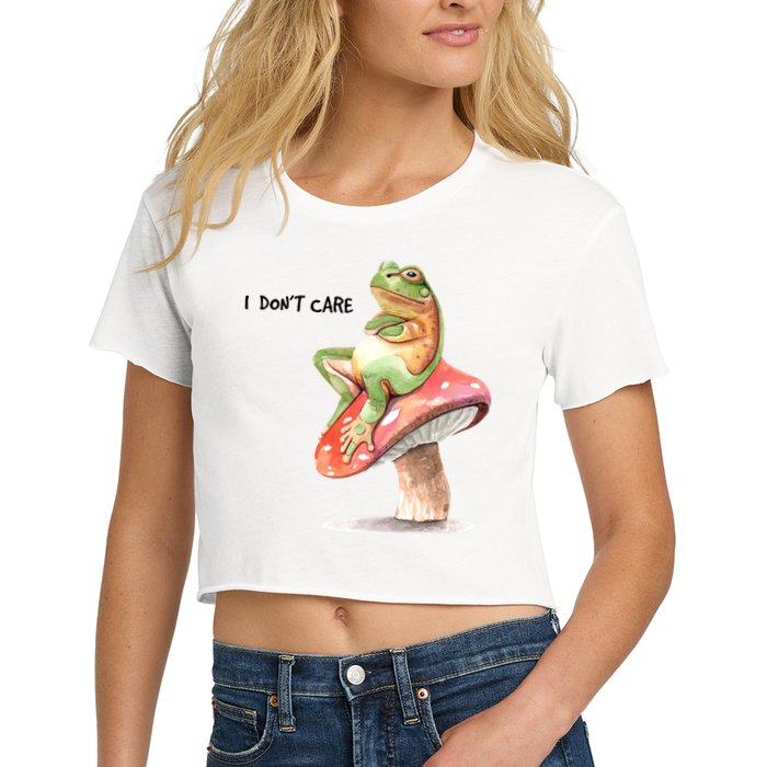 Rog On Mushroom Women's Crop Top Tee