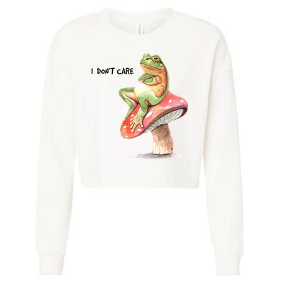 Rog On Mushroom Cropped Pullover Crew
