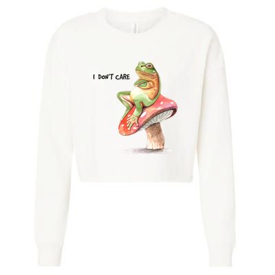 Rog On Mushroom Cropped Pullover Crew