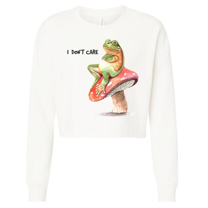 Rog On Mushroom Cropped Pullover Crew