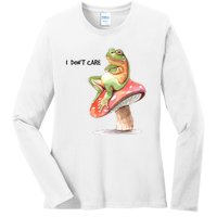 Rog On Mushroom Ladies Long Sleeve Shirt