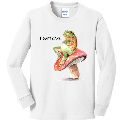 Rog On Mushroom Kids Long Sleeve Shirt