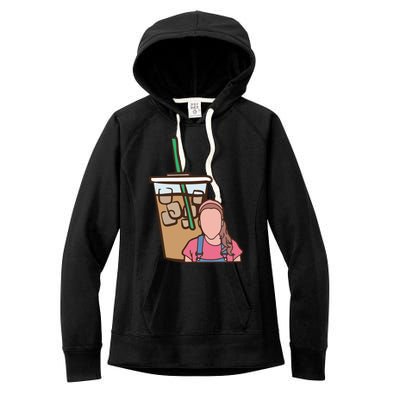 Running On Ms Rachel And Iced Coffee Funny Saying Women's Fleece Hoodie