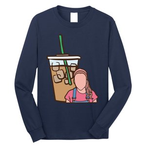 Running On Ms Rachel And Iced Coffee Funny Saying Long Sleeve Shirt