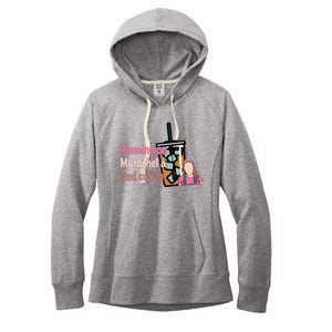 Running On Ms Rachel And Iced Coffee Women's Fleece Hoodie