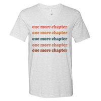 Retro One More Chapter Bookish Funny V-Neck T-Shirt