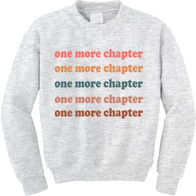 Retro One More Chapter Bookish Funny Kids Sweatshirt