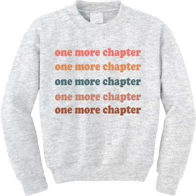 Retro One More Chapter Bookish Funny Kids Sweatshirt