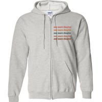 Retro One More Chapter Bookish Funny Full Zip Hoodie