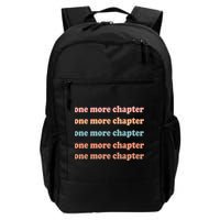 Retro One More Chapter Bookish Funny Backpack