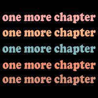 Retro One More Chapter Bookish Funny Button