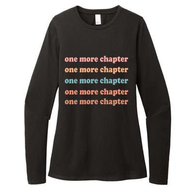 Retro One More Chapter Bookish Funny Womens CVC Long Sleeve Shirt