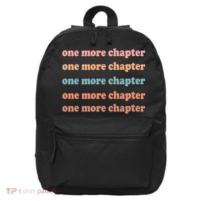 Retro One More Chapter Bookish Funny 16 in Basic Backpack