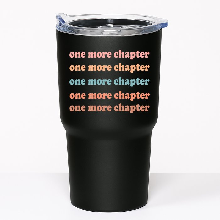 Retro One More Chapter Bookish Funny Tumbler