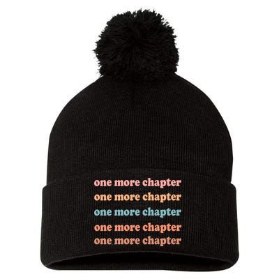 Retro One More Chapter Bookish Funny Pom Pom 12in Knit Beanie