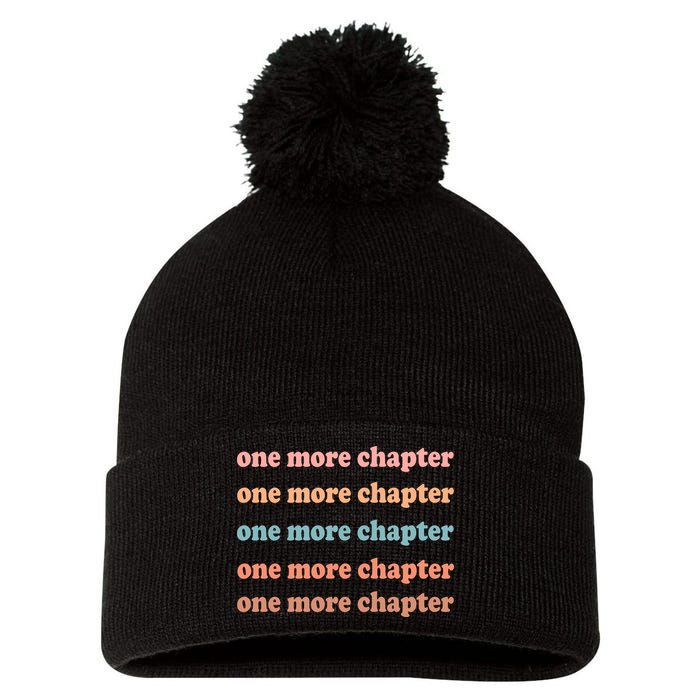 Retro One More Chapter Bookish Funny Pom Pom 12in Knit Beanie