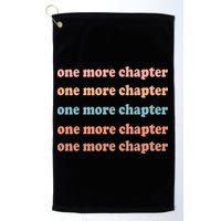 Retro One More Chapter Bookish Funny Golf Towel