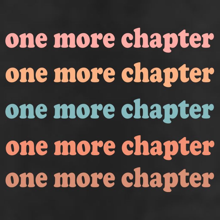 Retro One More Chapter Bookish Funny Golf Towel