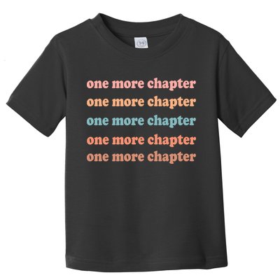 Retro One More Chapter Bookish Funny Toddler T-Shirt