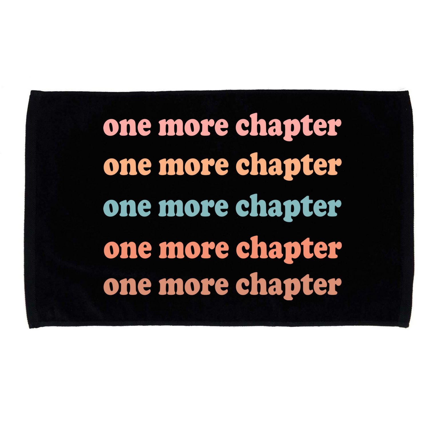 Retro One More Chapter Bookish Funny Microfiber Hand Towel