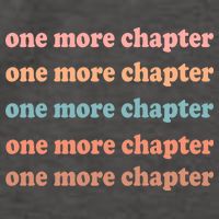 Retro One More Chapter Bookish Funny Vector Backpack