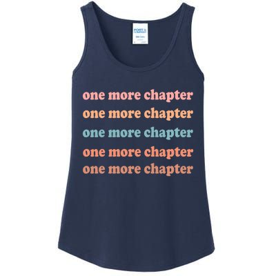 Retro One More Chapter Bookish Funny Ladies Essential Tank