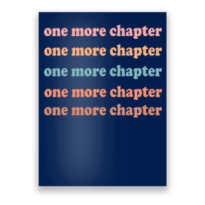 Retro One More Chapter Bookish Funny Poster