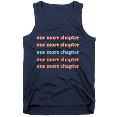 Retro One More Chapter Bookish Funny Tank Top