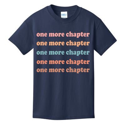 Retro One More Chapter Bookish Funny Kids T-Shirt