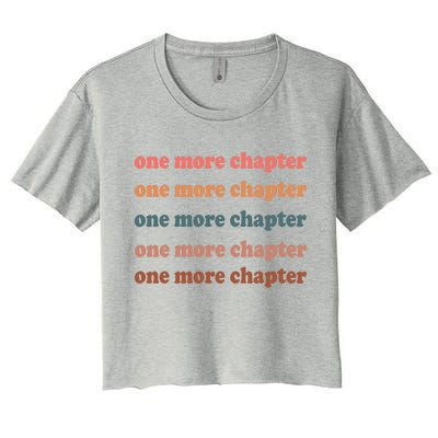 Retro One More Chapter Bookish Funny Women's Crop Top Tee