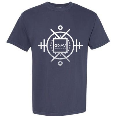 Romans 8:28 Bible Verse Garment-Dyed Heavyweight T-Shirt