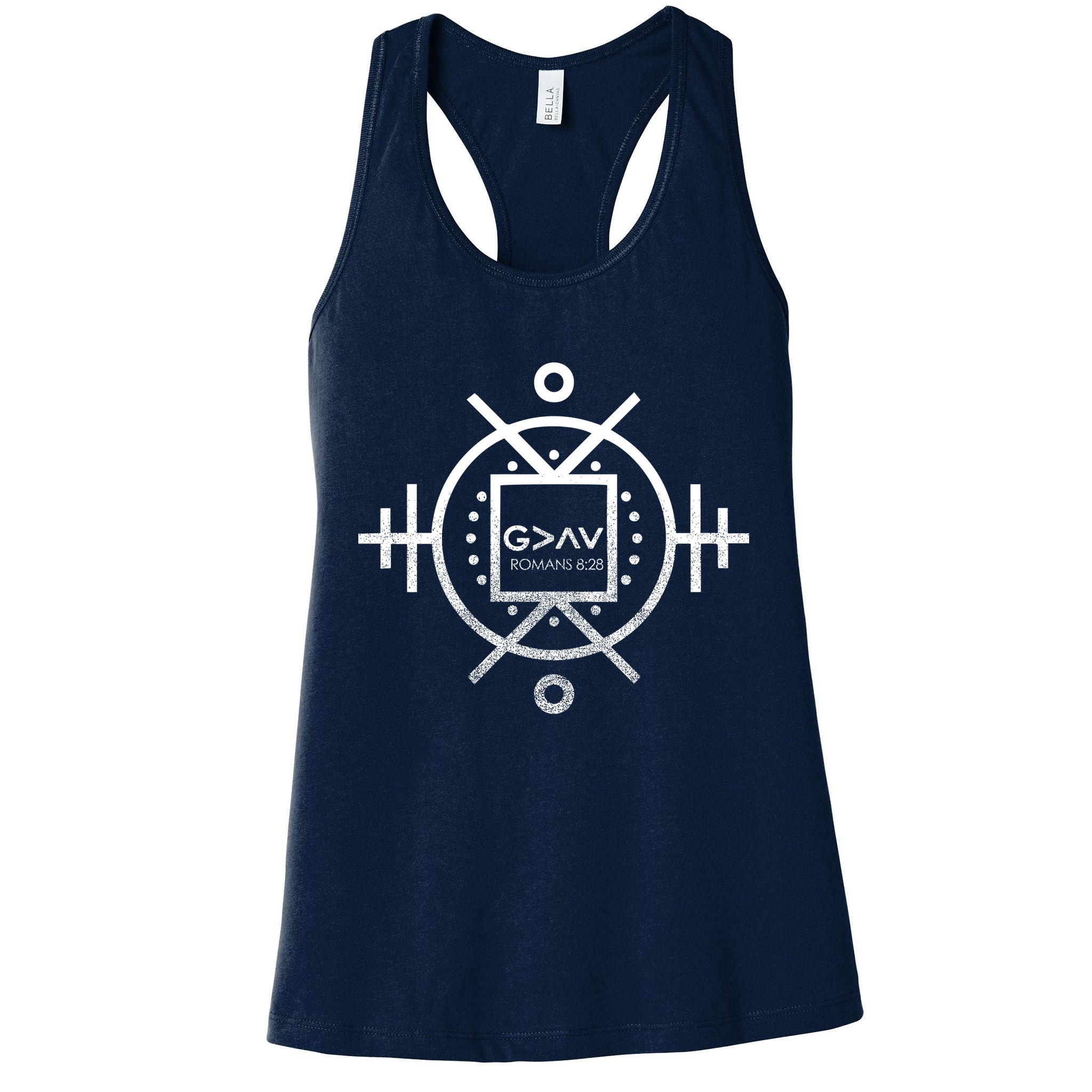 Romans 8:28 Bible Verse Womens Tank Top