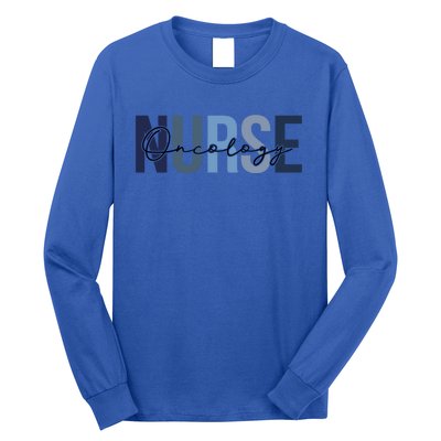 Retro Oncology Nurse Print For Nursing Student Gift Long Sleeve Shirt