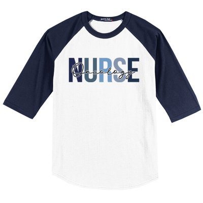 Retro Oncology Nurse Print For Nursing Student Gift Baseball Sleeve Shirt