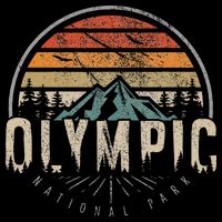 Retro O.L.Y.M.P.I.C National Park Us Vintage Performance Shirt